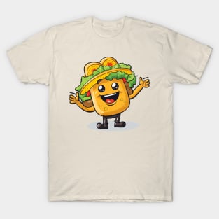 kawaii Taco cehees T-Shirt cute potatofood funny T-Shirt